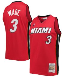 Dwyane Wade Miami Heat Big & Tall Hardwood Classics 2005/06 Swingman Jersey - Red