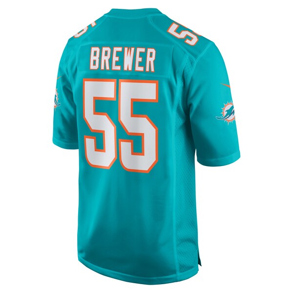 Aaron Brewer Miami Dolphins Nike Game Jersey - Aqua - Image 3