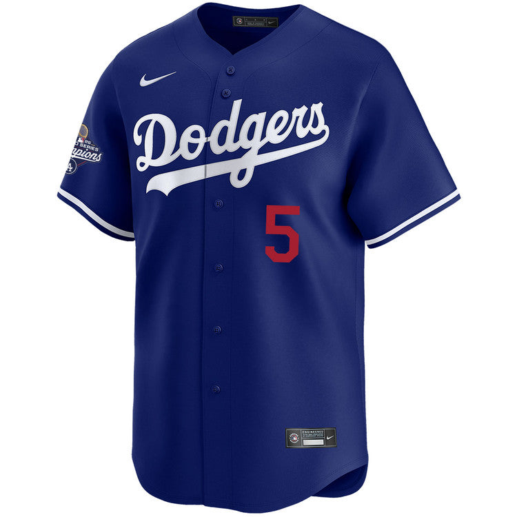 Freddie Freeman Los Angeles Dodgers Nike 2025 World Series Champions Limited Jersey - Royal - Image 2