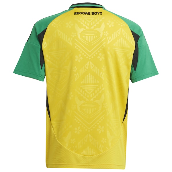 Jamaica National Team adidas Youth 2024 Home Replica Jersey - Yellow/Black - Image 4