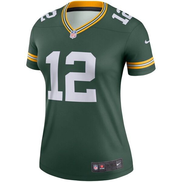 Aaron Rodgers Green Bay Packers Nike Women's Legend Jersey - Green - Image 2