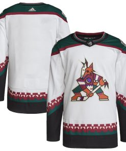 Arizona Coyotes adidas Men's Away Primegreen Authentic Blank Jersey - White