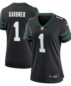 Ahmad Sauce Gardner New York Jets Nike Women's Alternate Game Jersey - Legacy Black/Green/White
