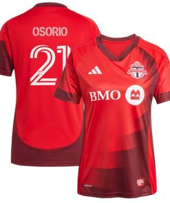 Jonathan Osorio Toronto FC adidas Women's 2025 Club Kit Replica Player Jersey - Red