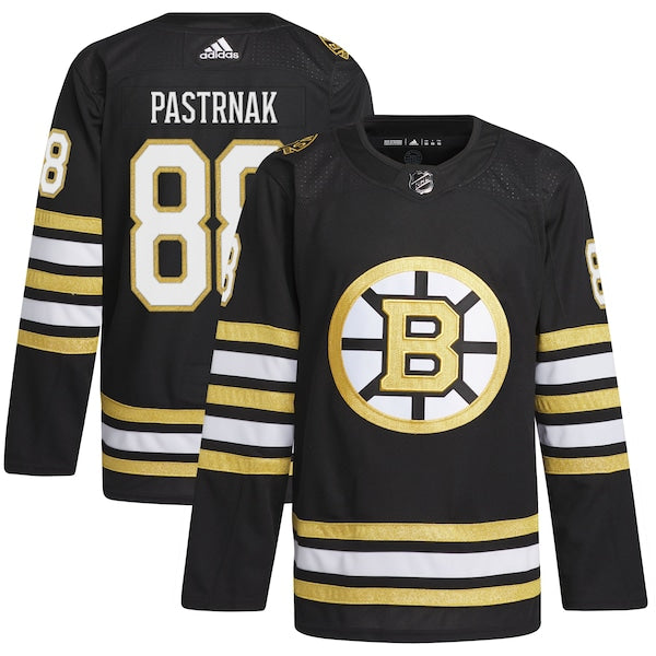 David Pastrnak Boston Bruins adidas Primegreen Authentic Player Jersey - Black/White