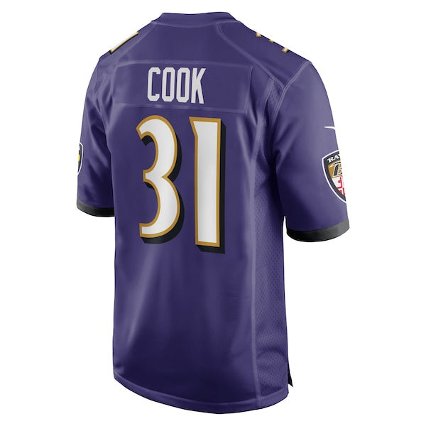 Dalvin Cook Baltimore Ravens Nike Game Jersey - Purple - Image 3