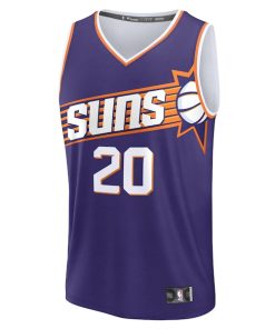 Alternative view of Rasheer Fleming Phoenix Suns  Fast Break Replica Jersey - Purple - Icon Edition