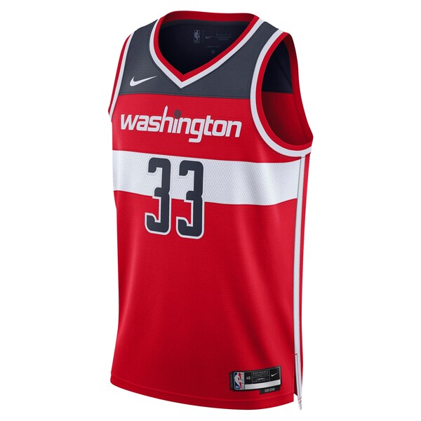Kyle Kuzma Washington Wizards Nike Unisex Swingman Jersey - Icon Edition - Red - Image 3