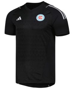 Alternative view of Chicago Fire adidas 2024 Replica Goalkeeper Jersey - Black