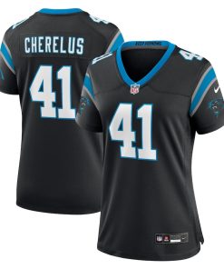 Claudin Cherelus Carolina Panthers Nike Women's Team Game Jersey -  Black