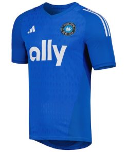 Alternative view of Charlotte FC adidas 2023 Replica Goalkeeper Jersey - Blue