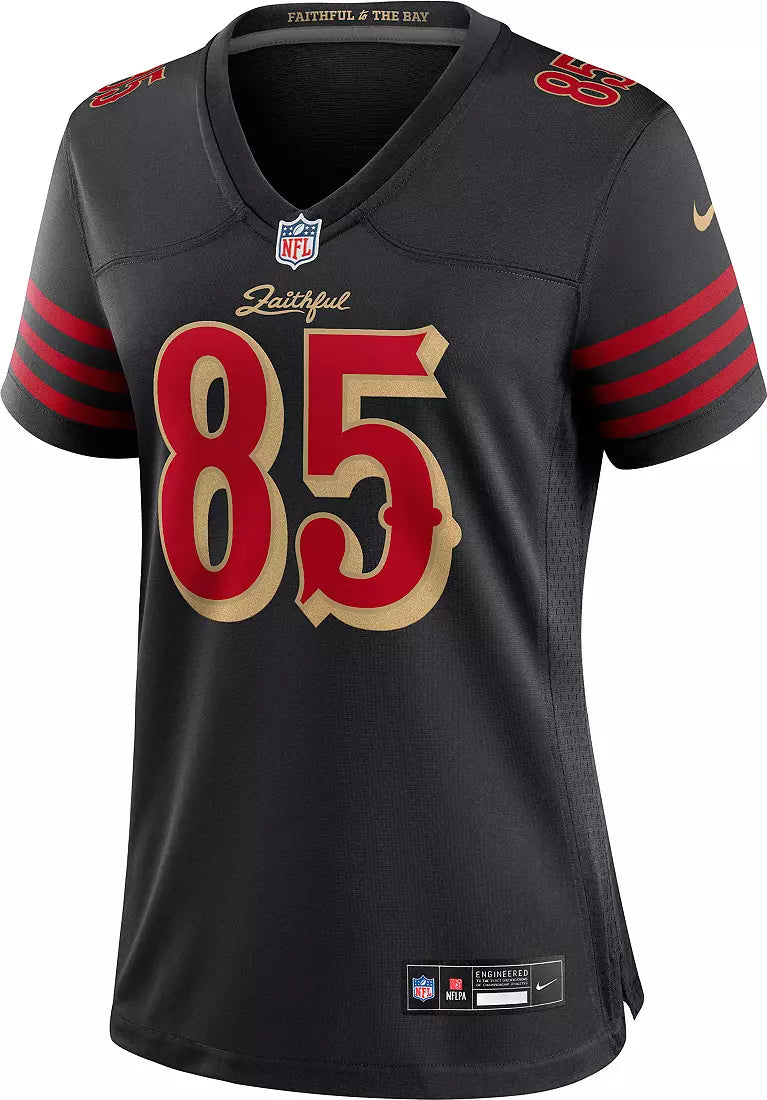 Women's George Kittle San Francisco 49ers Nike 2025 RIVALRIES Game Jersey - Black - Image 2
