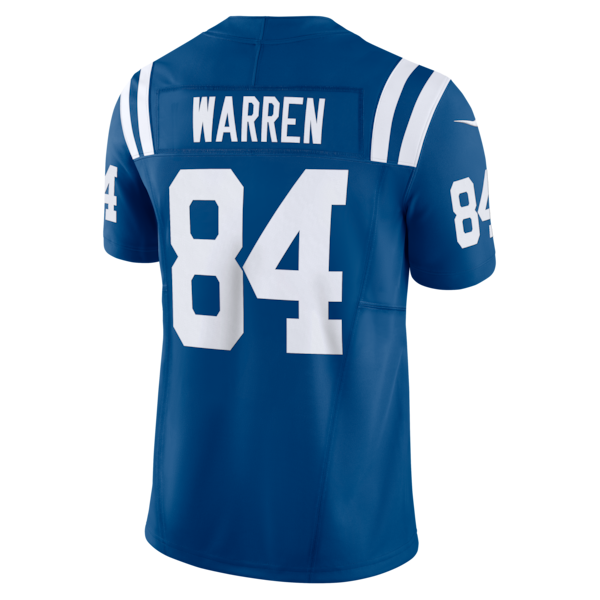Tyler Warren Indianapolis Colts Nike Team Vapor F.U.S.E. Limited Jersey - Royal - Image 3