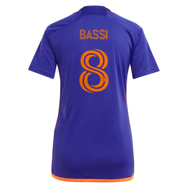 Amine Bassi Houston Dynamo FC adidas Women's 2024 Still Holdin' Replica Player Jersey?ยจC Purple - Image 3