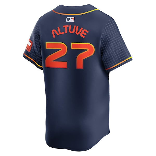 Jose Altuve Houston Astros Nike City Connect Limited Player Jersey - Navy - Image 3