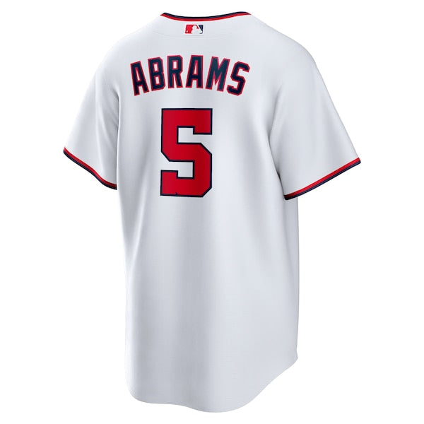 CJ Abrams Washington Nationals Nike Youth Home Replica Player Jersey - White - Image 3