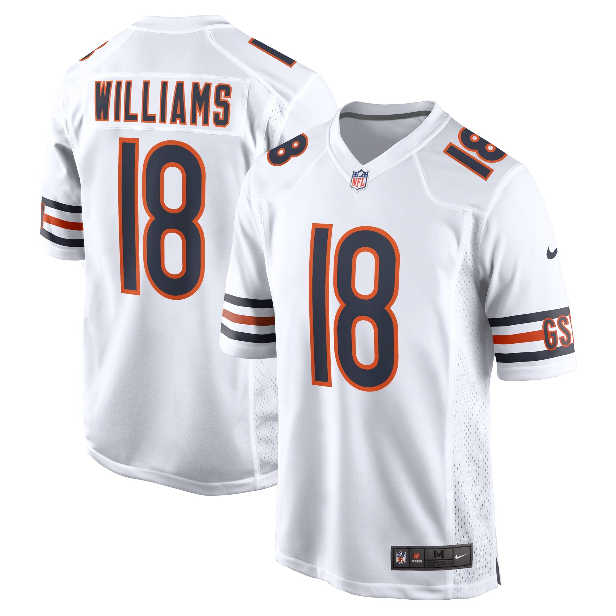 Caleb Williams Chicago Bears Nike Alternate 2024 NFL Draft First Round Pick Player Game Jersey - Orange/White - Image 5