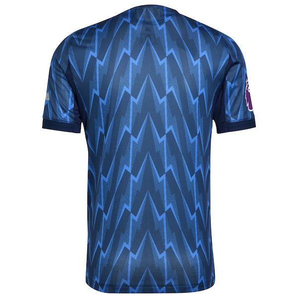 Arsenal adidas 2025/26 Away Authentic Jersey with Patch - Blue/Red - Image 4
