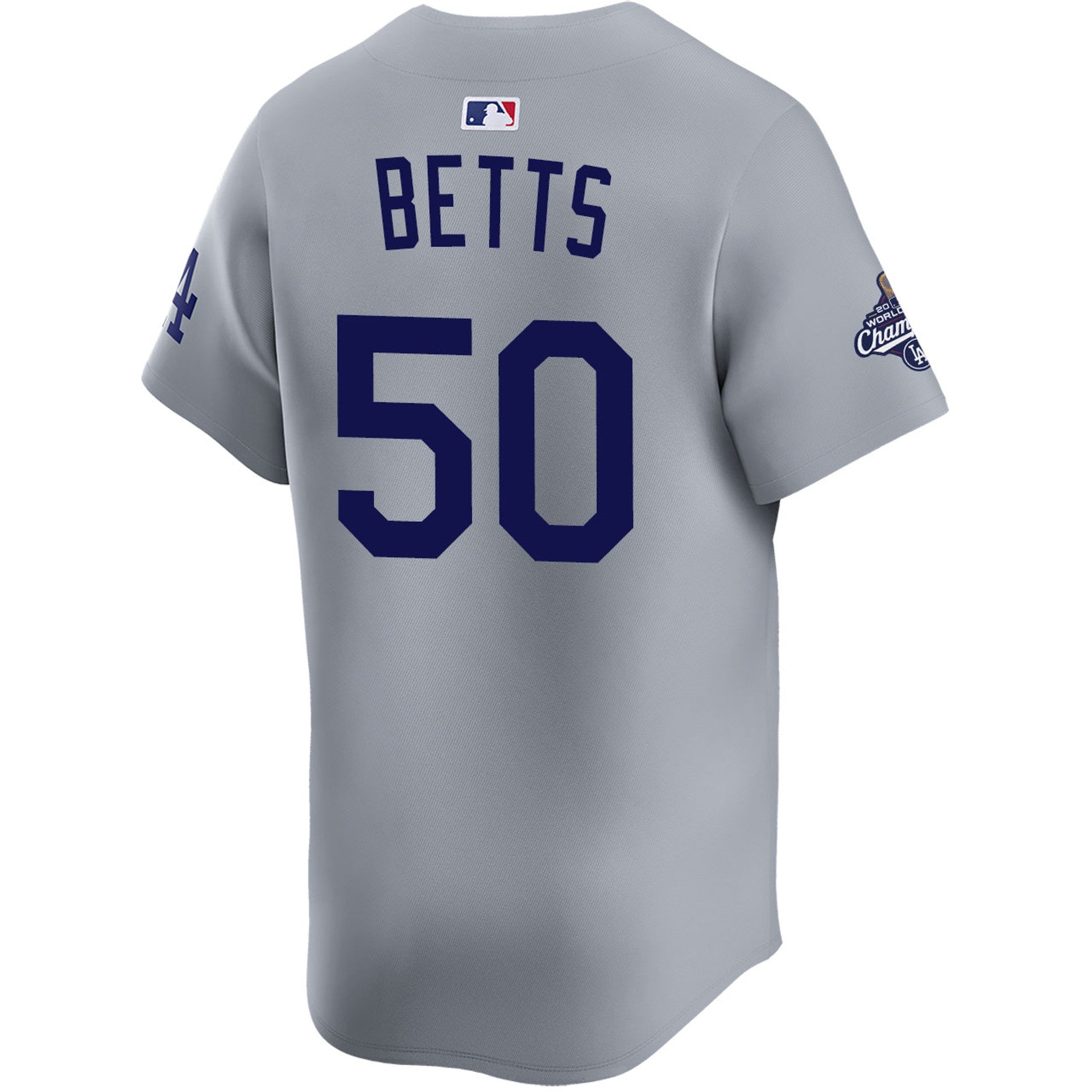Mookie Betts Los Angeles Dodgers Nike 2025 World Series Champions Limited Player Jersey - Grey - Image 3