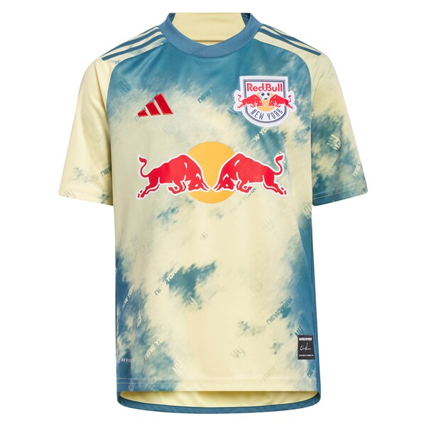 John Tolkin New York Red Bulls adidas Youth 2024 Daniel Patrick Kit Replica Jersey - Yellow - Image 2
