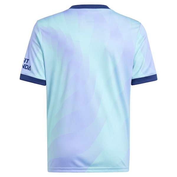 Arsenal adidas Originals Youth 2024/25 Third Replica Jersey - Aqua - Image 3