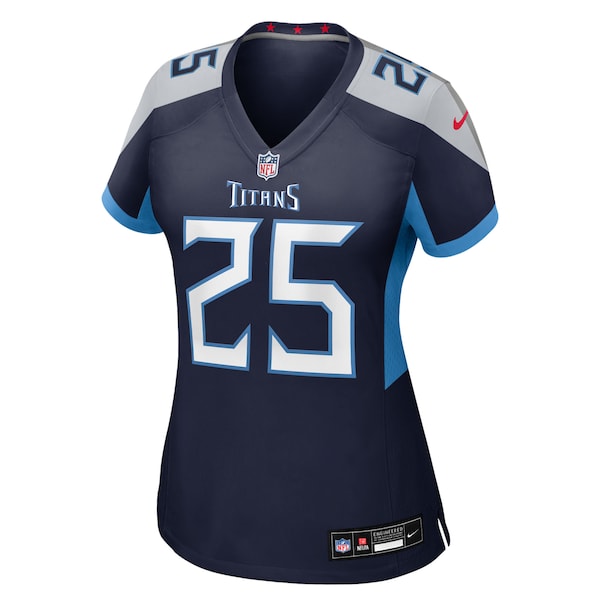 Xavier Woods Tennessee Titans Nike Women's Team Game Jersey - Navy - Image 2