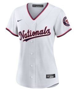 Alternative view of Washington Nationals Nike Women's Replica Custom Jersey - White