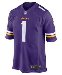 Alternative view of Greg Joseph Minnesota Vikings Nike Game Jersey - Purple