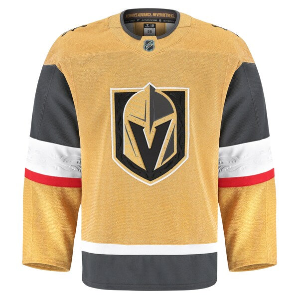 Vegas Golden Knights Home Authentic Pro Jersey - Gold - Image 2