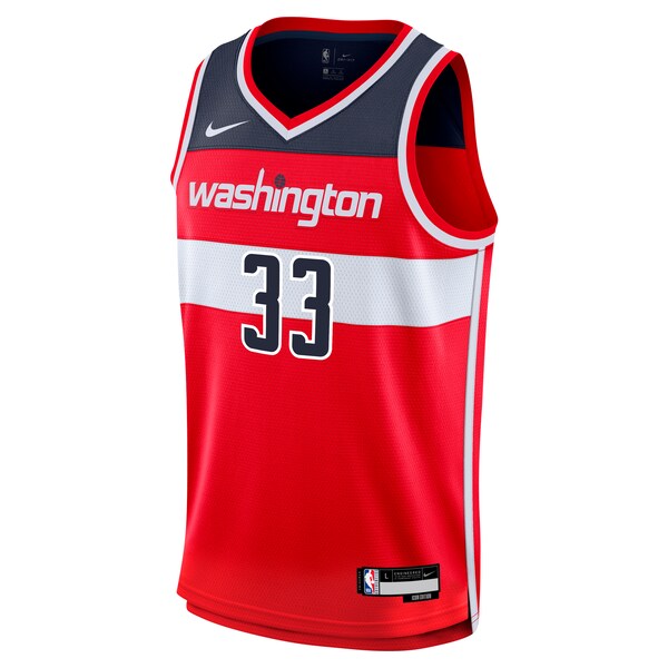 Kyle Kuzma Washington Wizards Nike Youth Swingman Jersey - Icon Edition - Red - Image 2