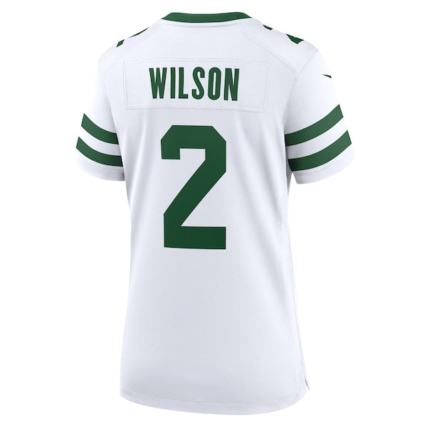 Zach Wilson New York Jets Nike Women's Player Jersey - White/Black/Green - Image 4