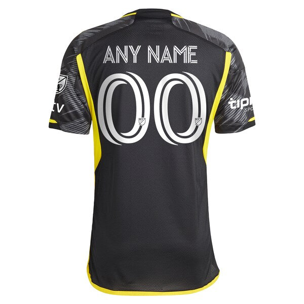 Columbus Crew adidas 2024 VeloCITY Kit Authentic Custom Jersey - Black - Image 3