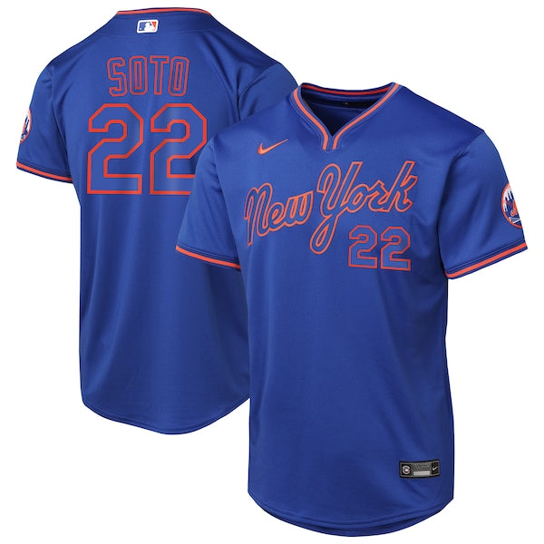Juan Soto New York Mets Nike Youth Alternate 2 Limited Jersey?ยจC Royal/White - Image 2