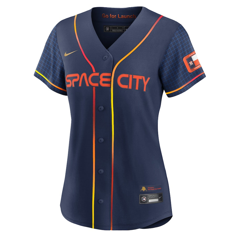 Houston Astros Nike Women's 2022 City Connect Replica Jersey - Navy - Image 2