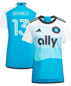 Brandt Bronico Charlotte FC adidas Women's 2024 The Carolina Kit: Explore Replica Player Jersey - Blue