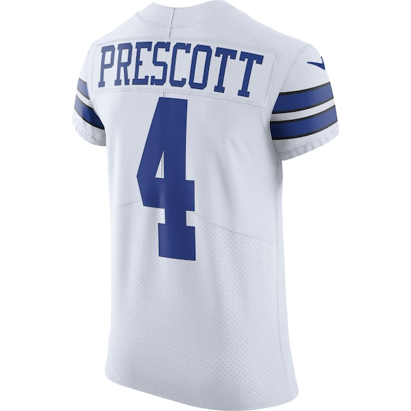 Dak Prescott Dallas Cowboys Nike Vapor Elite Player Jersey - White/Navy - Image 4