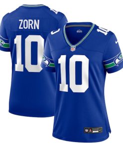 Jim Zorn Seattle Seahawks Nike Women's Throwback Retired Player Game Jersey - Royal/Navy