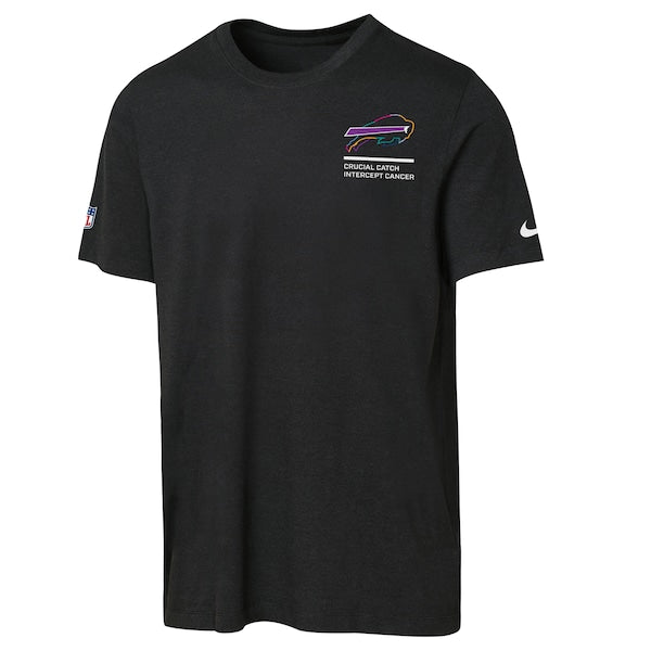 Buffalo Bills Nike Youth 2025 NFL Crucial Catch Tri-Blend Dri-FIT T-Shirt - Black - Image 2