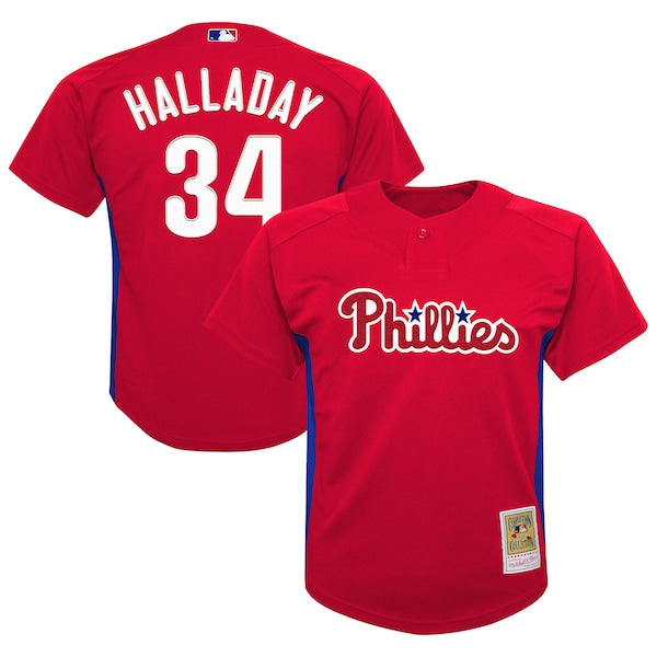 Roy Halladay Philadelphia Phillies Preschool Cooperstown Collection?Mesh Batting Practice Jersey - Red