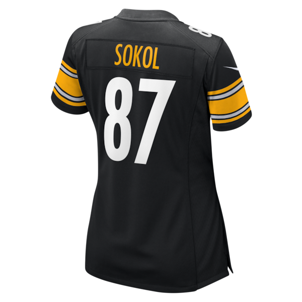 Matt Sokol Pittsburgh Steelers Nike Women's Team Game Jersey - Black - Image 3