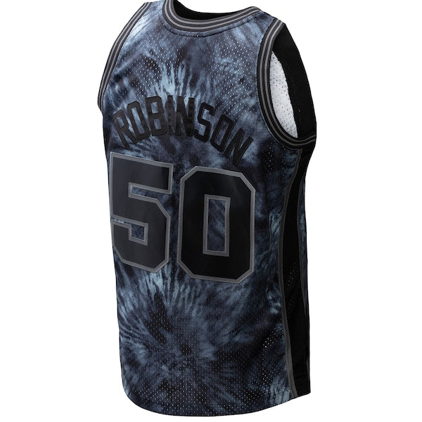 David Robinson San Antonio Spurs Hardwood Classics 1998/99 Tie-Dye Swingman Jersey - Black - Image 3
