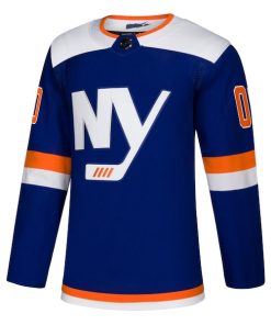 Alternative view of New York Islanders adidas Alternate Authentic Custom Jersey - Blue