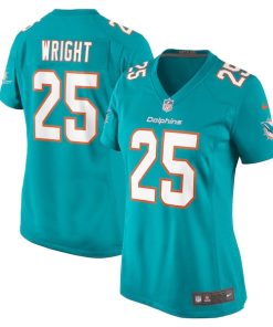 Jaylen Wright Miami Dolphins Nike Women's  Game Jersey -  Aqua