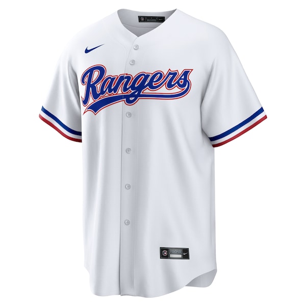 Texas Rangers Nike Home Replica Team Jersey - White - Image 2