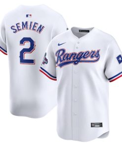 Marcus Semien Texas Rangers Nike Home 2023 World Series Champions Limited Jersey - White