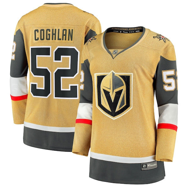 Dylan Coghlan Vegas Golden Knights Women's Home Breakaway Jersey - Gold