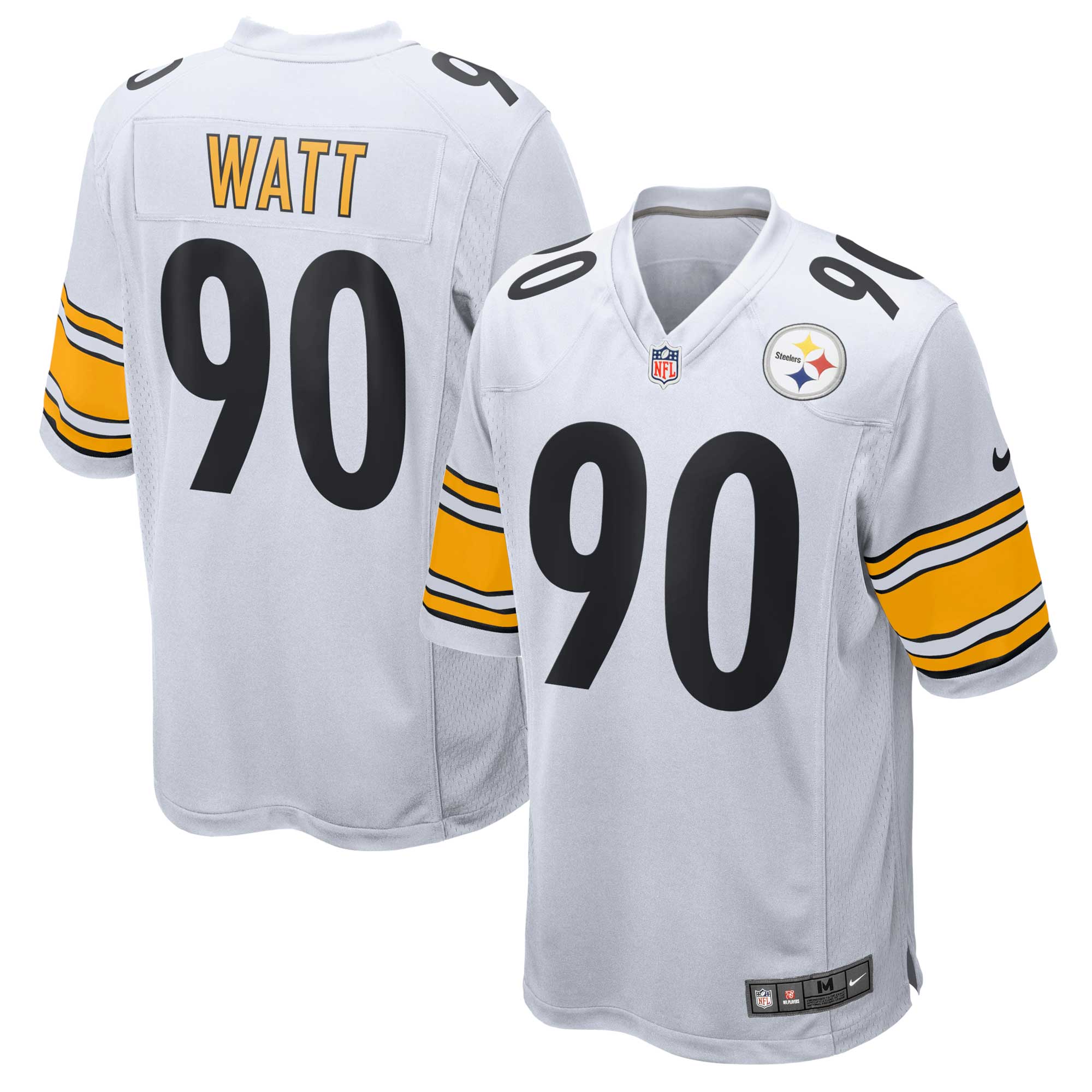 T.J. Watt Pittsburgh Steelers Nike Alternate 1933 Throwback Game Jersey - Gold/Black/White - Image 6
