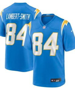 KeAndre Lambert-Smith Los Angeles Chargers Nike Team Game Jersey -  Powder Blue