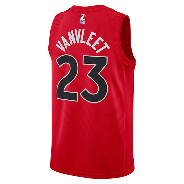 Fred VanVleet Toronto Raptors Nike Unisex Swingman Jersey - Icon Edition - Red - Image 5