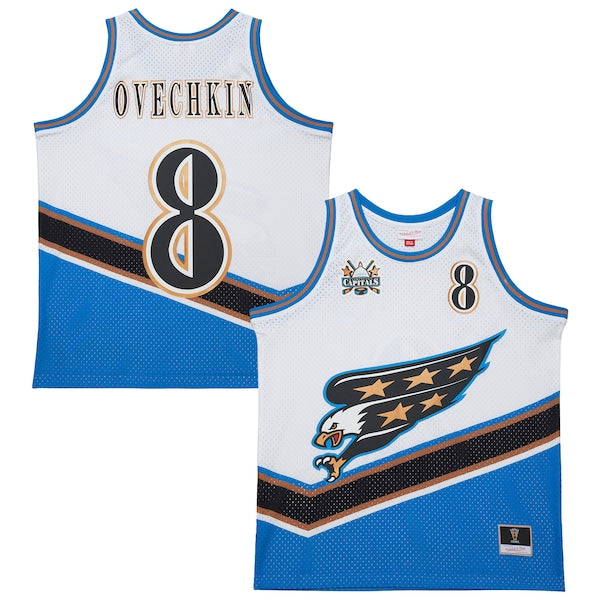 Alexander Ovechkin Washington Capitals Unisex Maxxed Out Fashion Basketball Jersey - White